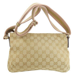 Gucci Bag Brown Crossbody Messenger GG Canvas Leather